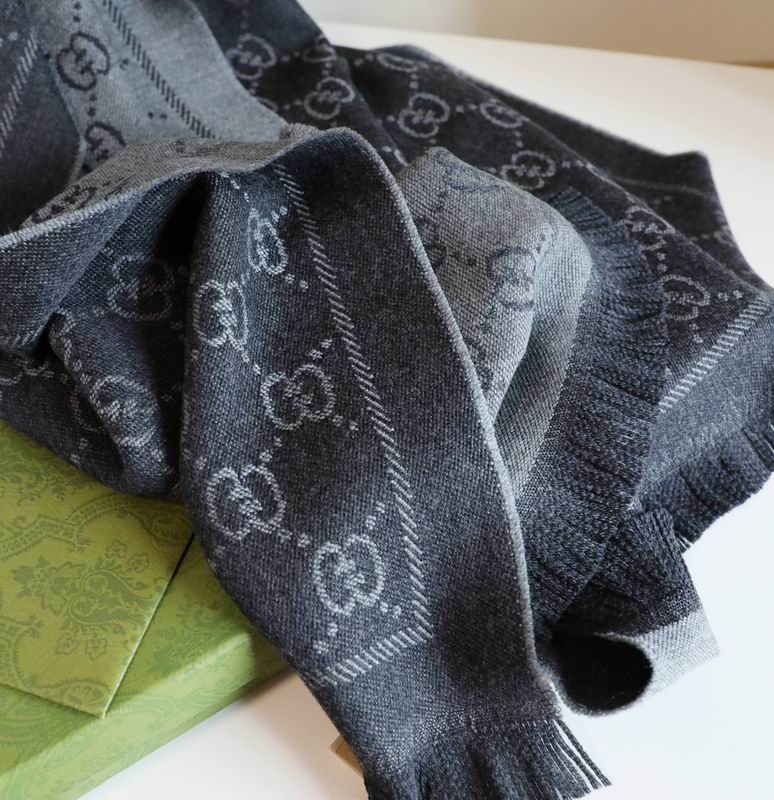 Gucci scarf 48X180cm 100%羊毛 E (15)