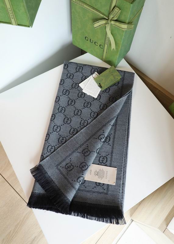 Gucci scarf 48X180cm 100%羊毛 E (16)