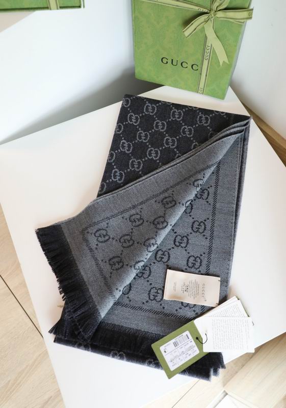 Gucci scarf 48X180cm 100%羊毛 E (18)