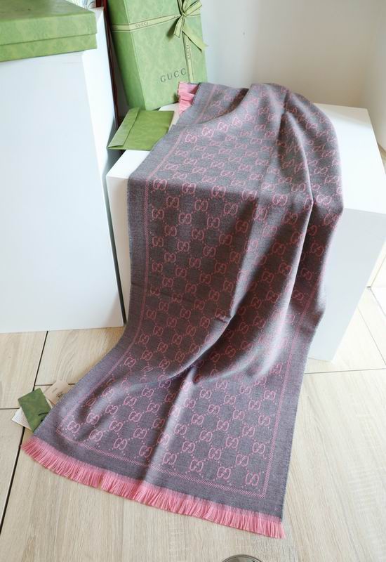 Gucci scarf 48X180cm 100%羊毛 E (2)