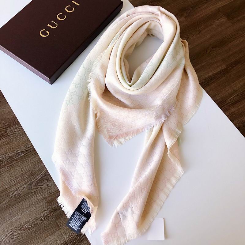 Gucci silk scarf 140X140cm E (29)