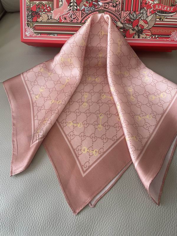 Gucci silk scarf 50X50cm E (22)