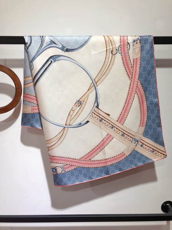 Gucci silk scarf 90X90cm  E (21)