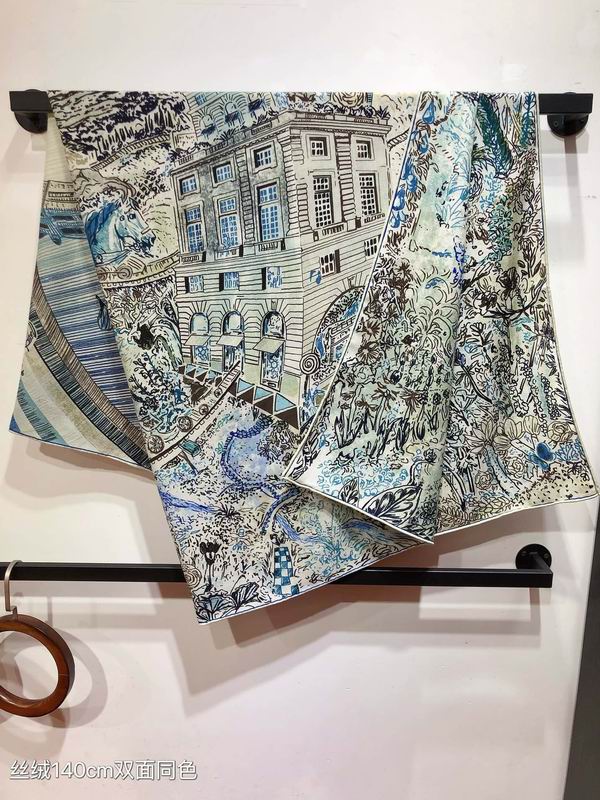 Hermes 140X140cm 70%羊绒 30%真丝 E (1)