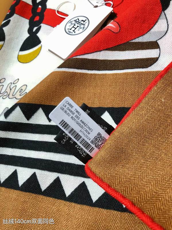 Hermes 140X140cm 70%羊绒 30%真丝 E (10)