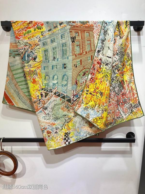 Hermes 140X140cm 70%羊绒 30%真丝 E (10)