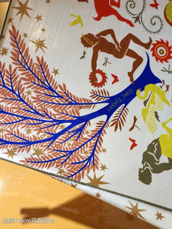 Hermes 140X140cm 70%羊绒 30%真丝 E (10)