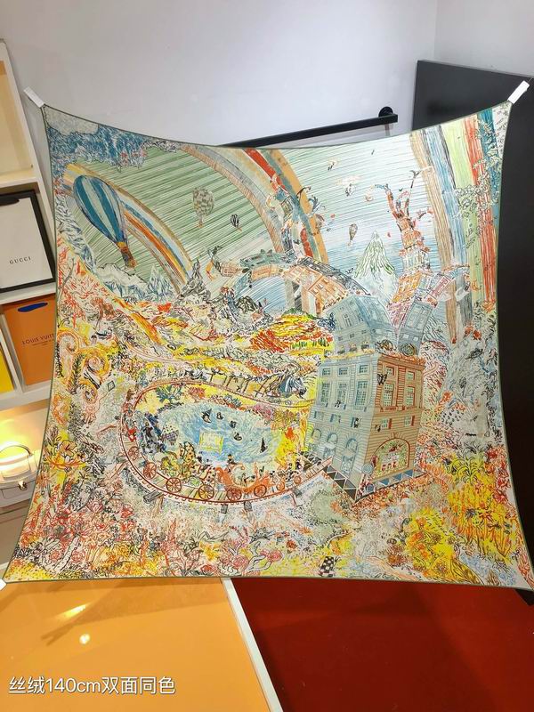 Hermes 140X140cm 70%羊绒 30%真丝 E (11)