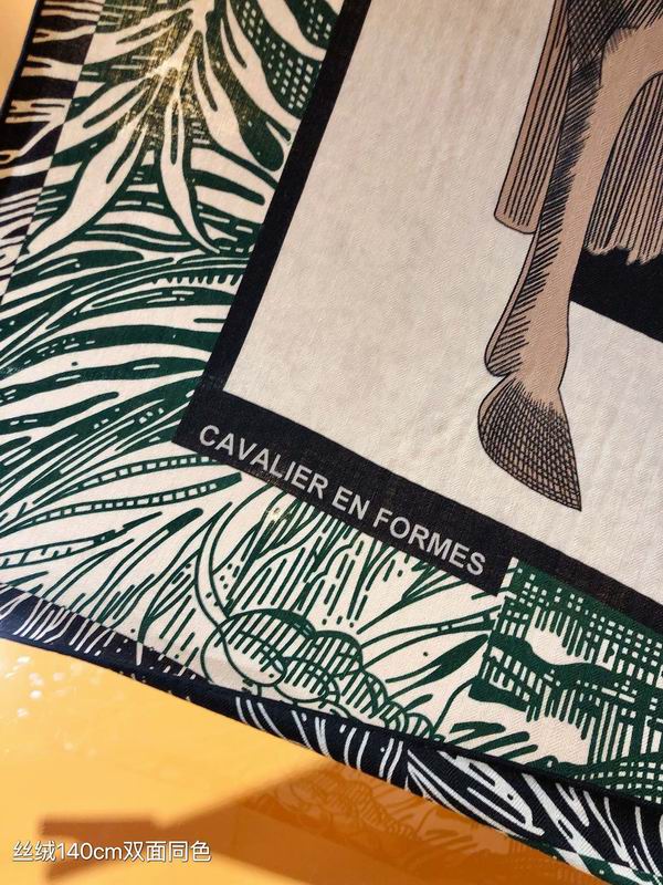 Hermes 140X140cm 70%羊绒 30%真丝 E (11)