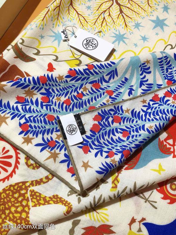 Hermes 140X140cm 70%羊绒 30%真丝 E (12)