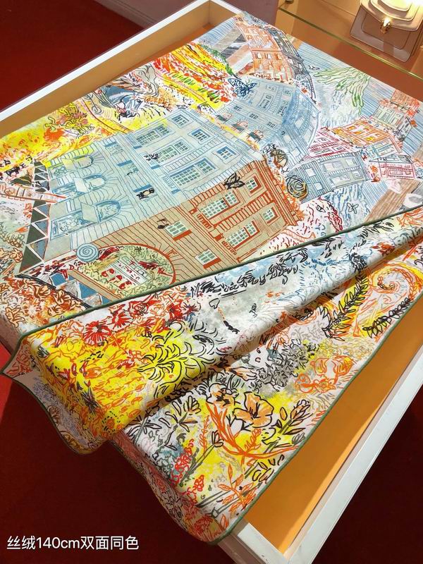 Hermes 140X140cm 70%羊绒 30%真丝 E (13)