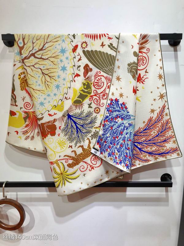 Hermes 140X140cm 70%羊绒 30%真丝 E (13)