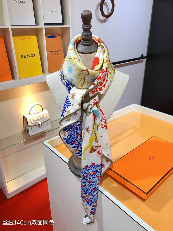 Hermes 140X140cm 70%羊绒 30%真丝 E (14)