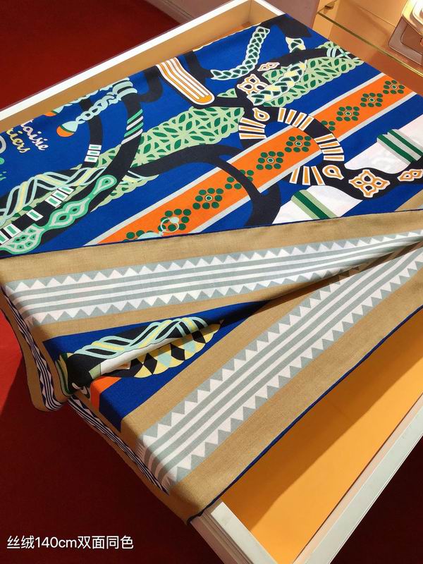 Hermes 140X140cm 70%羊绒 30%真丝 E (15)