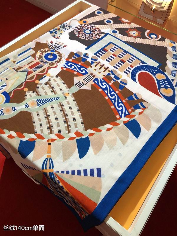 Hermes 140X140cm 70%羊绒 30%真丝 E (15)