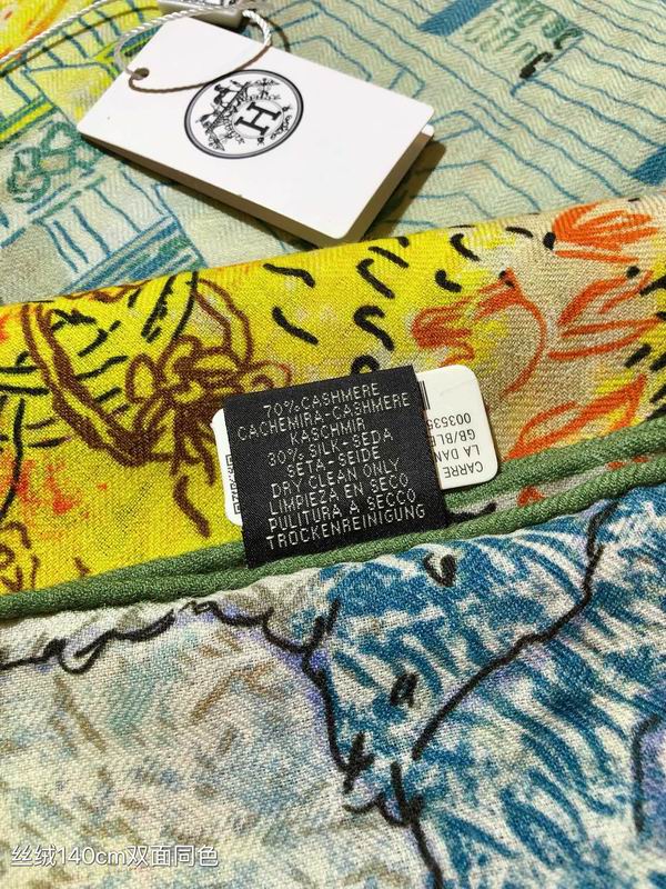 Hermes 140X140cm 70%羊绒 30%真丝 E (16)