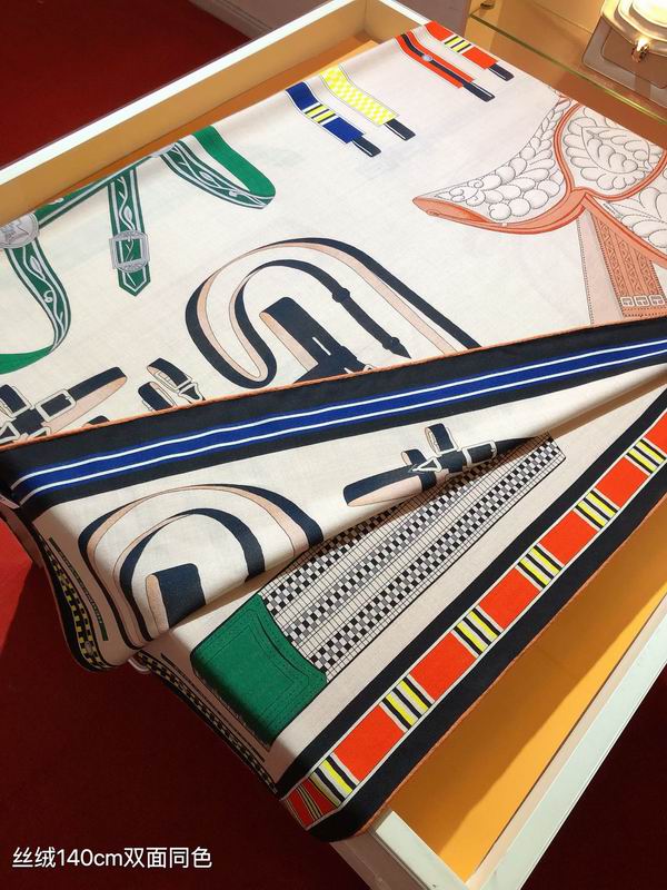 Hermes 140X140cm 70%羊绒 30%真丝 E (18)