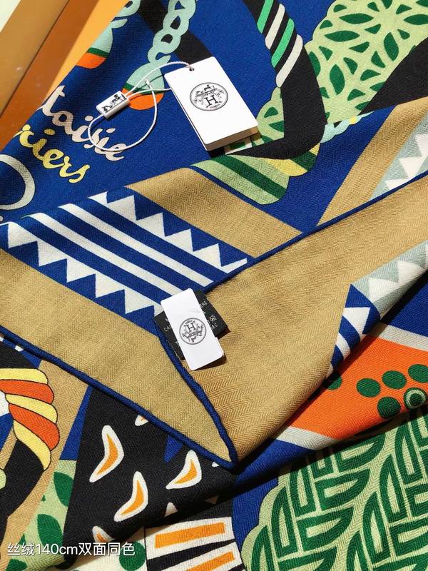 Hermes 140X140cm 70%羊绒 30%真丝 E (21)