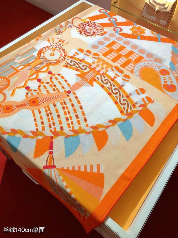 Hermes 140X140cm 70%羊绒 30%真丝 E (23)