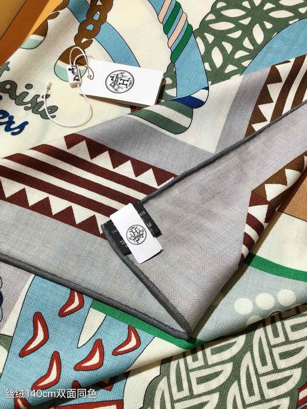 Hermes 140X140cm 70%羊绒 30%真丝 E (24)