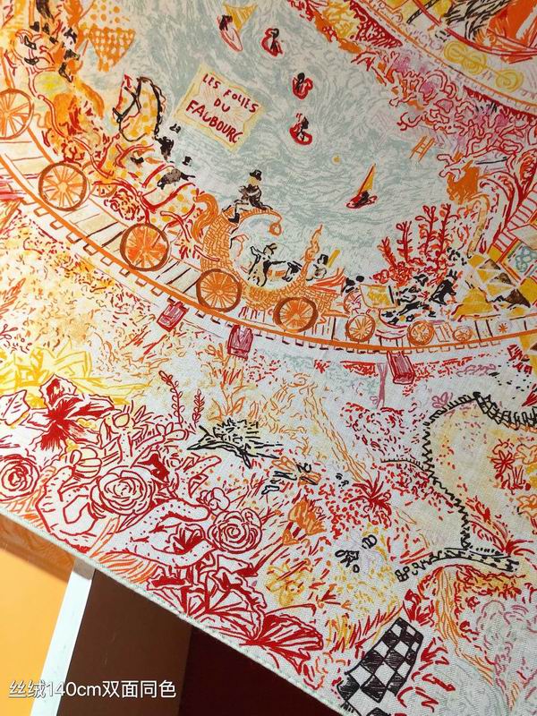 Hermes 140X140cm 70%羊绒 30%真丝 E (24)