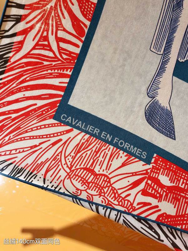 Hermes 140X140cm 70%羊绒 30%真丝 E (24)