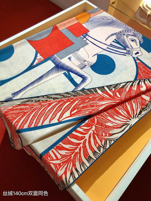 Hermes 140X140cm 70%羊绒 30%真丝 E (25)