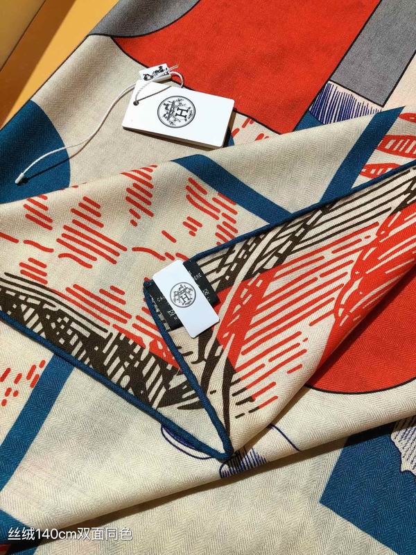 Hermes 140X140cm 70%羊绒 30%真丝 E (26)