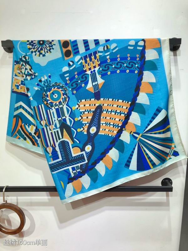 Hermes 140X140cm 70%羊绒 30%真丝 E (26)