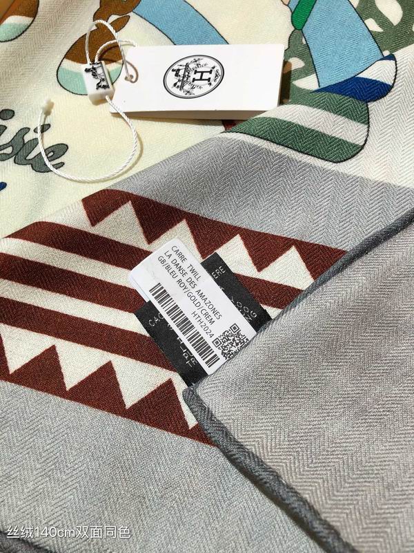 Hermes 140X140cm 70%羊绒 30%真丝 E (27)