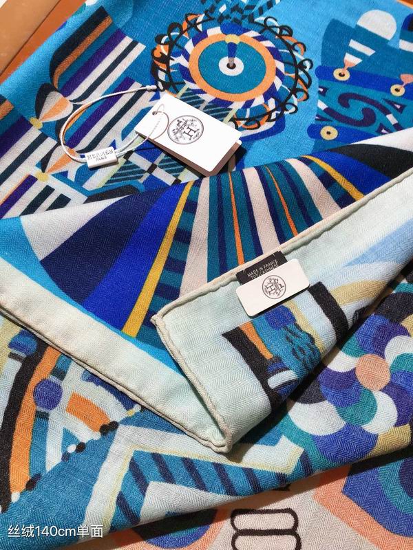 Hermes 140X140cm 70%羊绒 30%真丝 E (29)