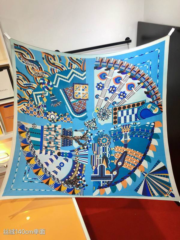 Hermes 140X140cm 70%羊绒 30%真丝 E (30)