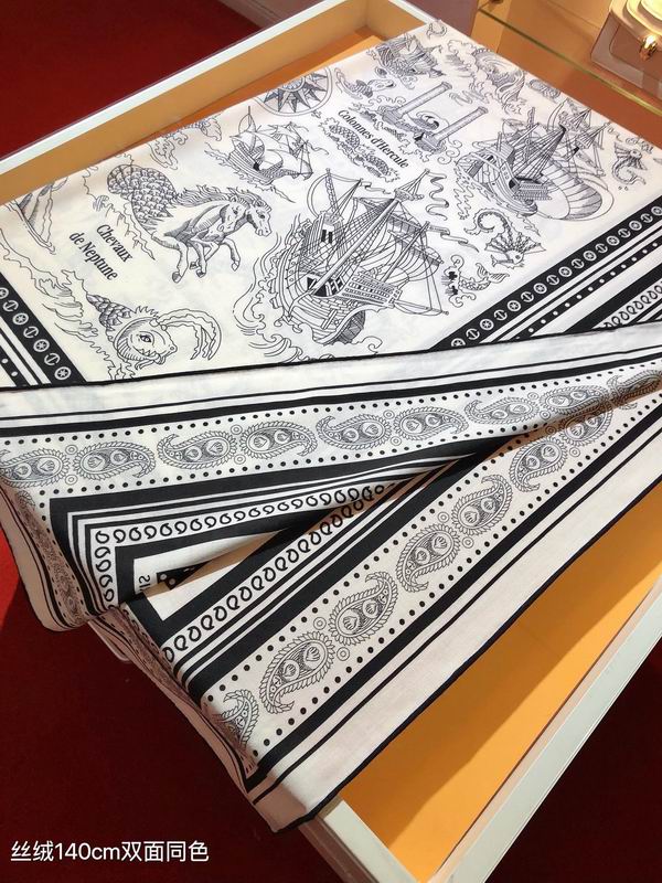 Hermes 140X140cm 70%羊绒 30%真丝 E (34)