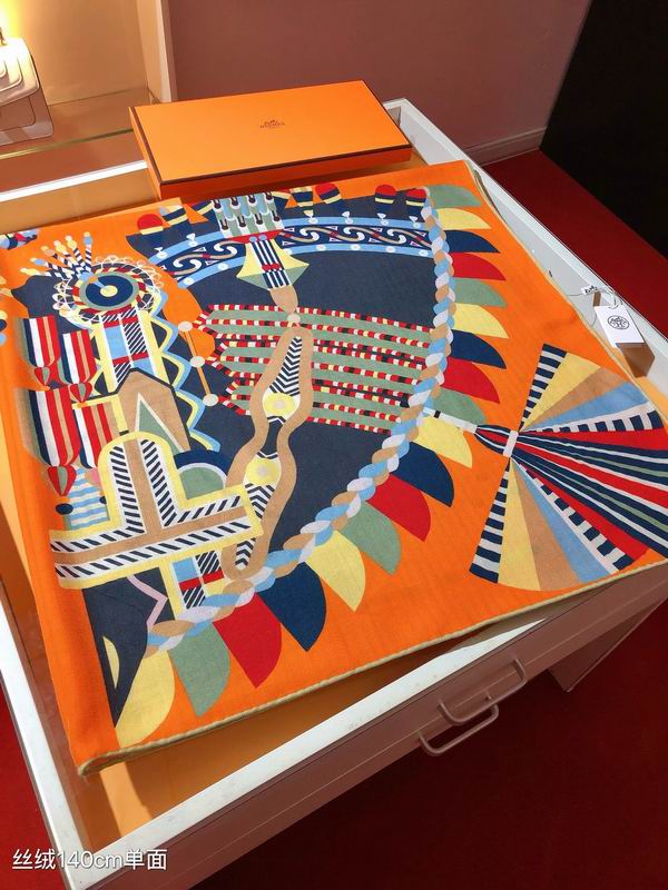Hermes 140X140cm 70%羊绒 30%真丝 E (4)