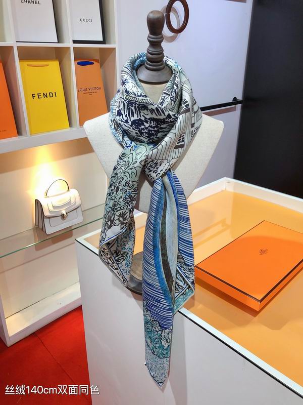 Hermes 140X140cm 70%羊绒 30%真丝 E (5)