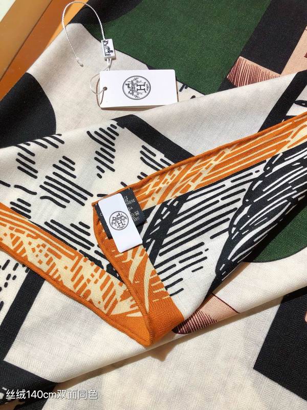 Hermes 140X140cm 70%羊绒 30%真丝 E (5)