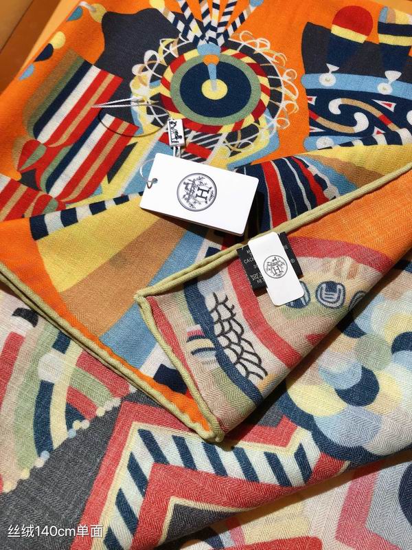 Hermes 140X140cm 70%羊绒 30%真丝 E (5)