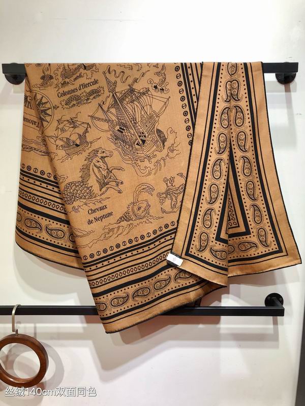 Hermes 140X140cm 70%羊绒 30%真丝 E (6)