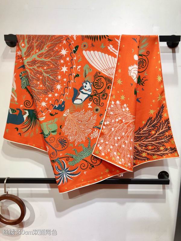 Hermes 140X140cm 70%羊绒 30%真丝 E (6)