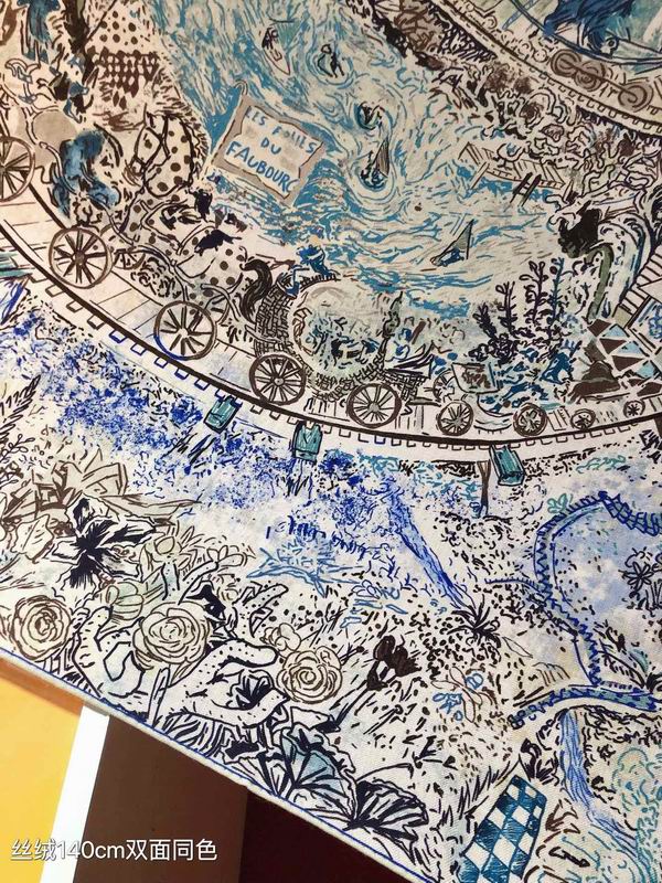 Hermes 140X140cm 70%羊绒 30%真丝 E (7)