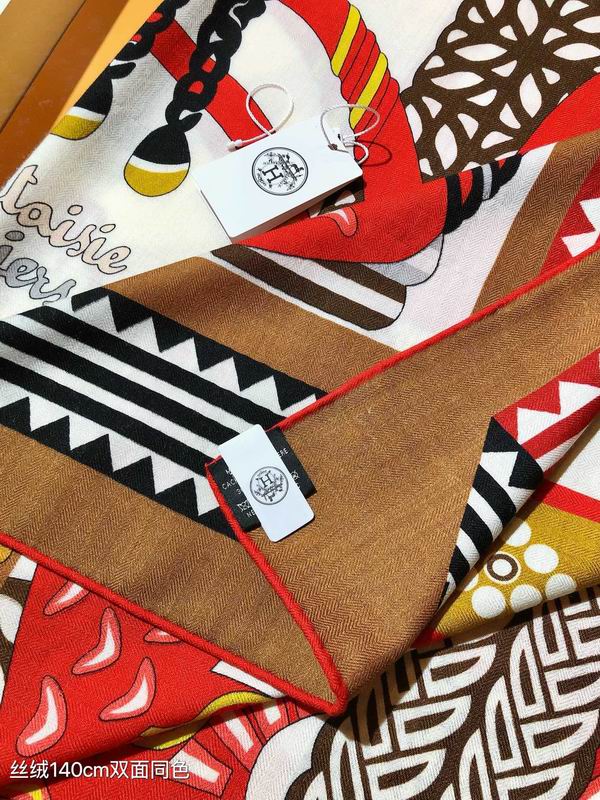 Hermes 140X140cm 70%羊绒 30%真丝 E (8)