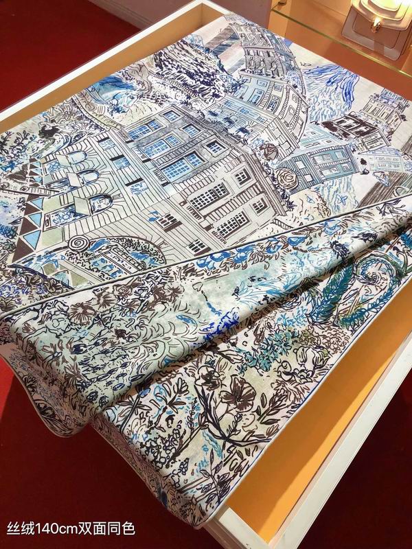 Hermes 140X140cm 70%羊绒 30%真丝 E (8)