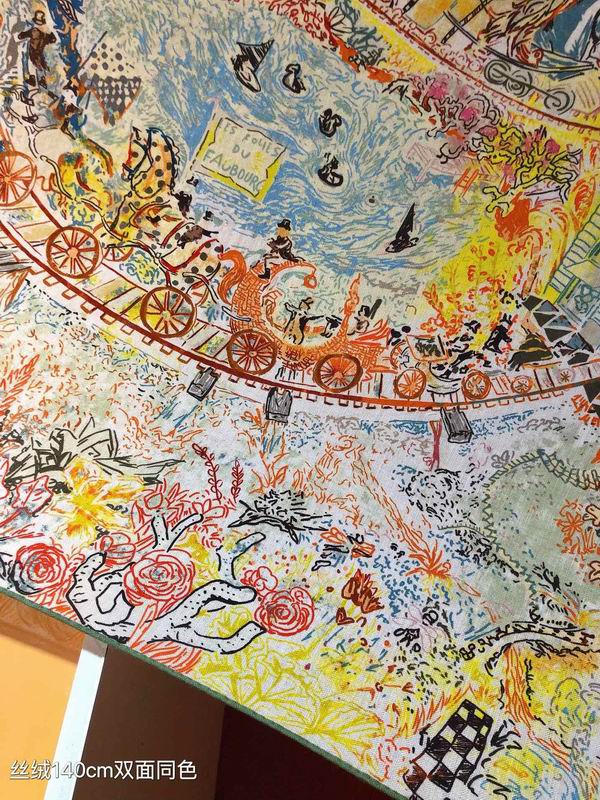 Hermes 140X140cm 70%羊绒 30%真丝 E (9)