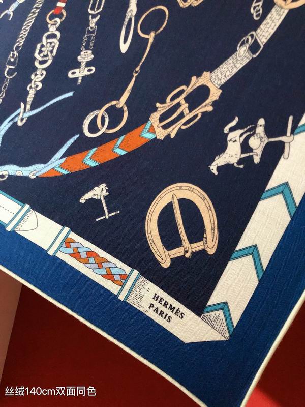 Hermes 140X140cm 70%羊绒30%真丝 E (12)