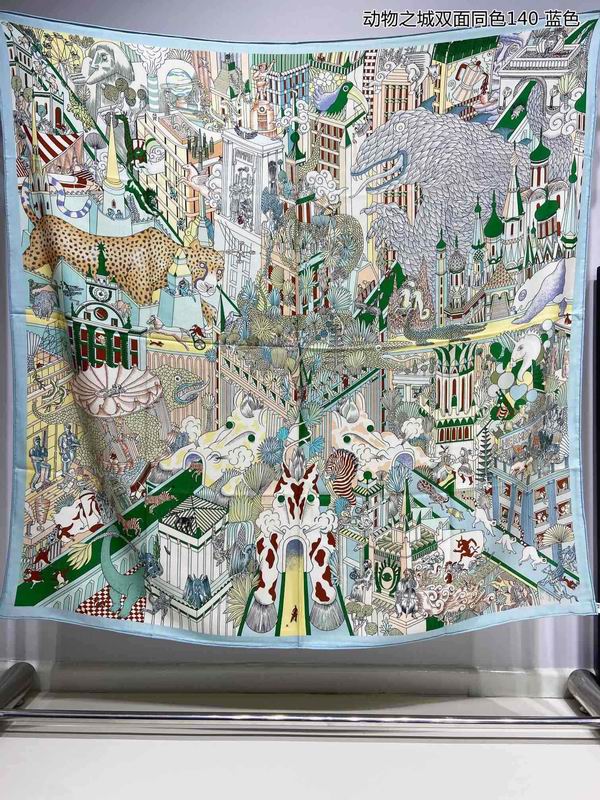 Hermes 140X140cm 70%羊绒30%真丝 E (15)