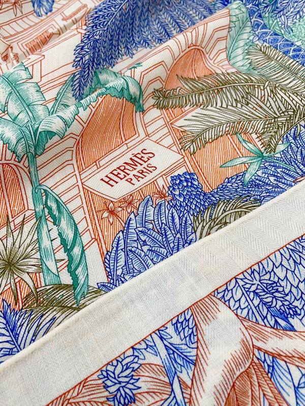 Hermes 140X140cm 70%羊绒30%真丝 E (2)