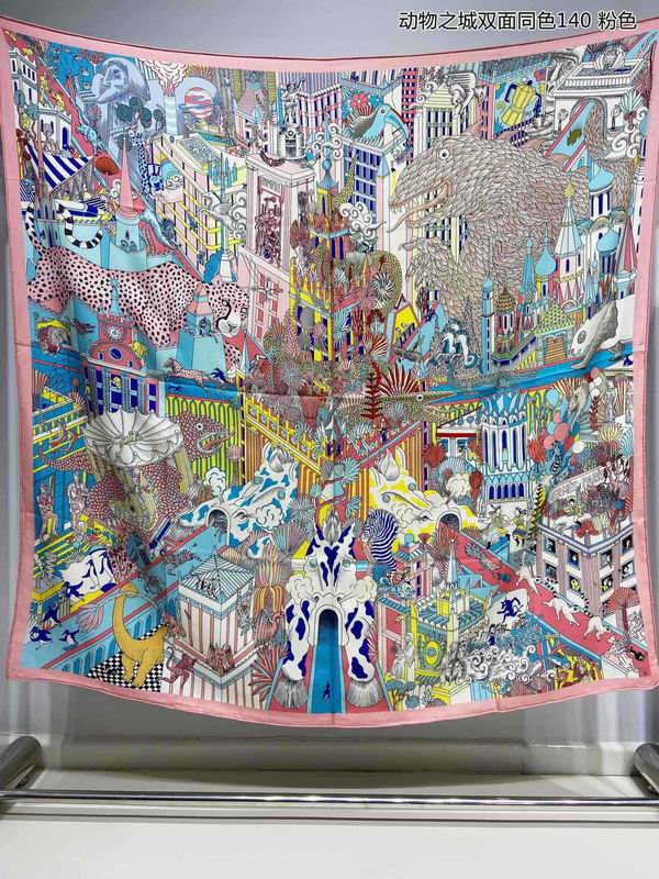 Hermes 140X140cm 70%羊绒30%真丝 E (22)