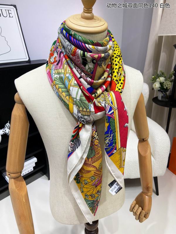 Hermes 140X140cm 70%羊绒30%真丝 E (25)