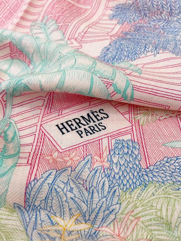 Hermes 140X140cm 70%羊绒30%真丝 E (26)