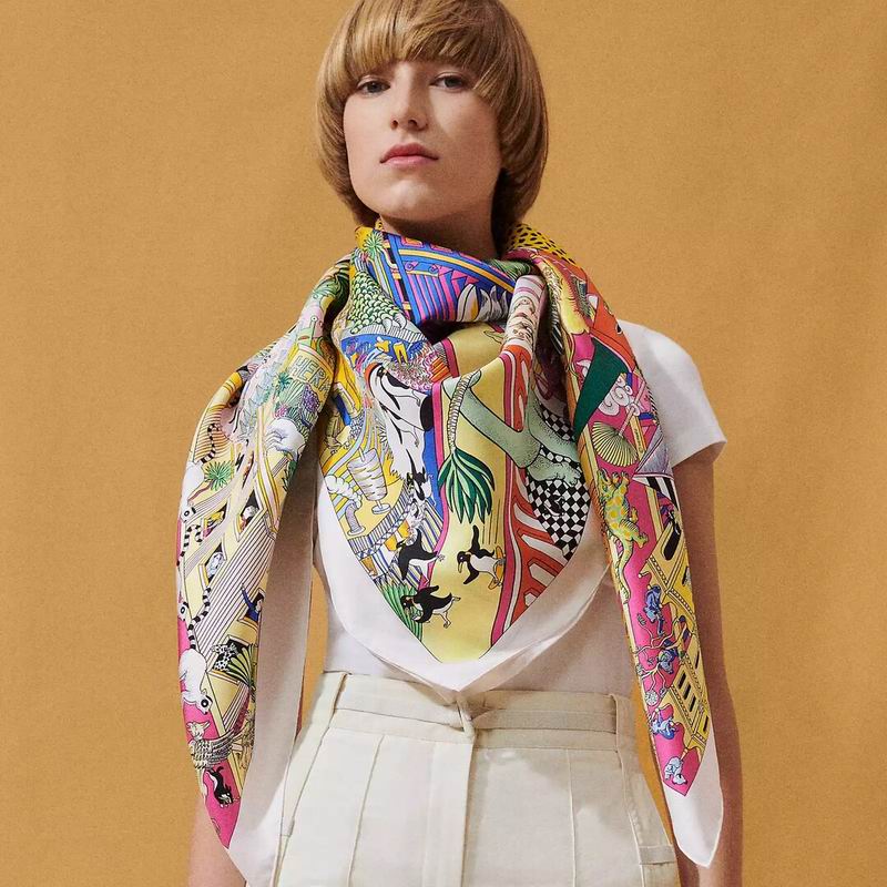 Hermes 140X140cm 70%羊绒30%真丝 E (29)